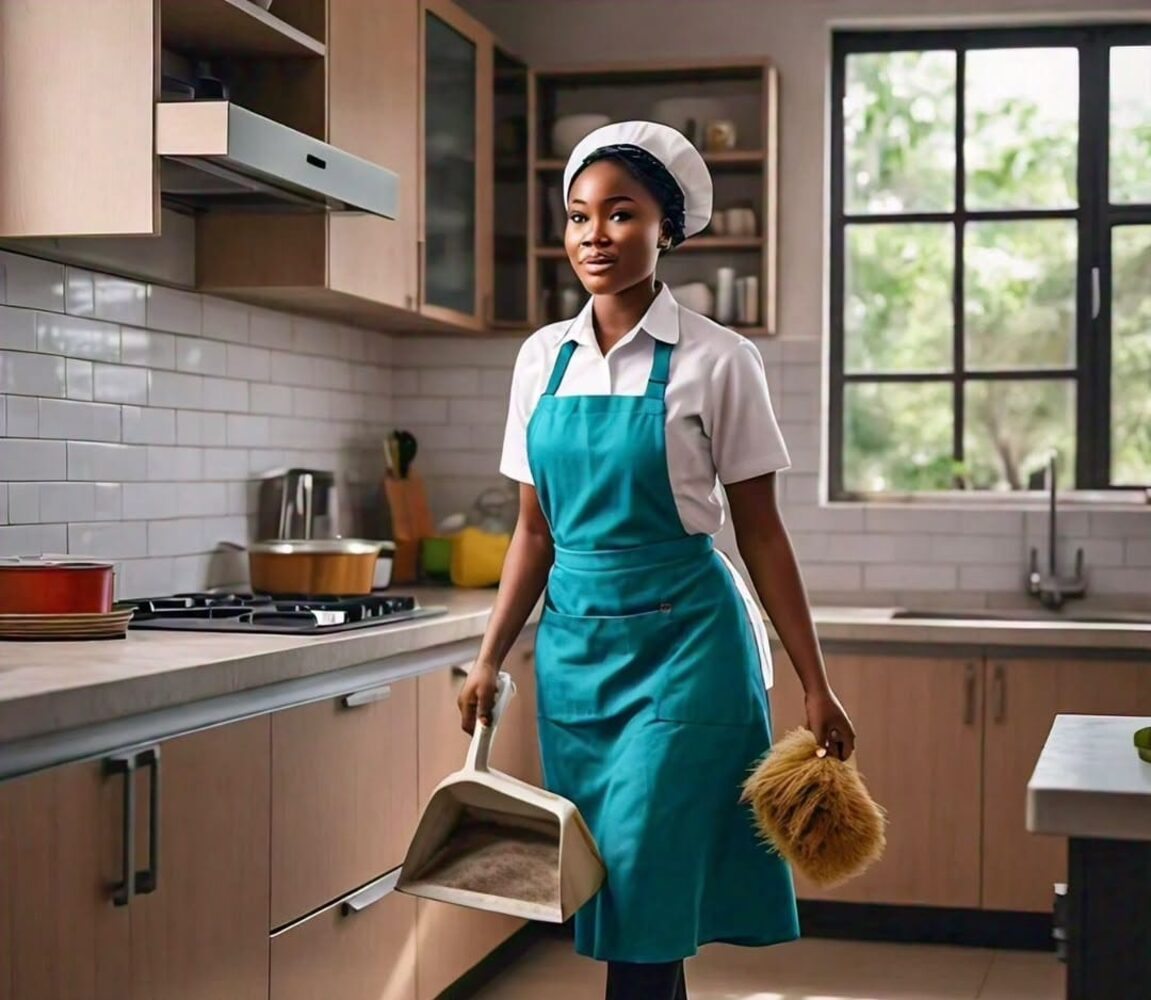 Professional Homekeepers NG housekeeper at work